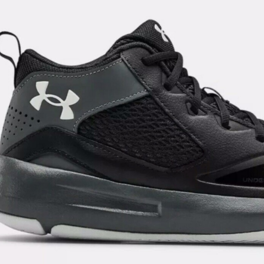 Under Armour Adult UA Lockdown 5 Basketball Shoes New w/Box Black/ Gray - Unisex